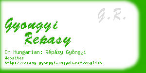 gyongyi repasy business card